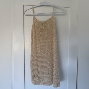 Zara women’s crochet pearl Dress